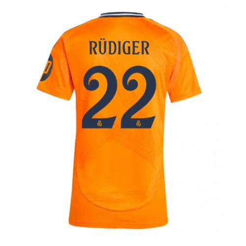 Dres Real Madrid Antonio Rudiger #22 Gostujuci za Žensko 2024-25 Kratak Rukav